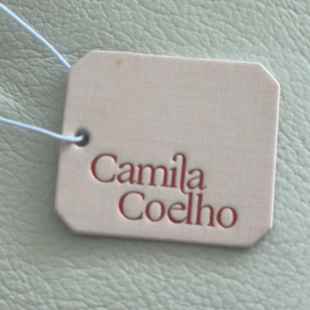 Camila Coelho Gold Color Necklace Chain & Knot w Natural Conch Shell Pendant - Picture 10 of 14